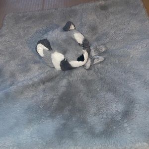 Little Miracles Gray Furry Raccoon  Baby Security Blanket Soft Lovey Costco